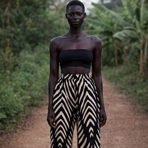 NWOT Chevron Stripe Vacation Joggers Pants